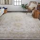 Feizy Aura 3738F 3"11" x 6" Gold and Ivory Area Rug, , large