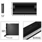 Timberlake Northwest 42" Fire and Ice Wall Mount Electric Fireplace in Black, , large