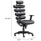 Zuo Modern Unico Office Chair in Black, , large