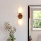 Vaxcel Warren 2-Light Wall Sconce in Brushed Brass, , large