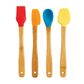 Mrs. Anderson"s 4-Piece Baking Mini Bamboo Tools Set in Red, Orange, Yellow and Blue, , large