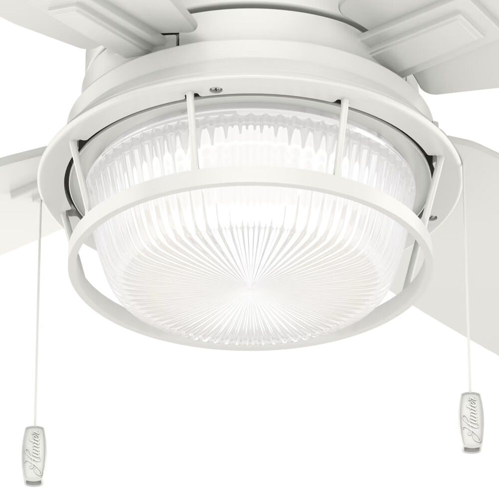 Hunter Ocala 52&quot; Outdoor Ceiling Fan with LED Lights in Fresh White, , large