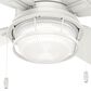 Hunter Ocala 52" Outdoor Ceiling Fan with LED Lights in Fresh White, , large
