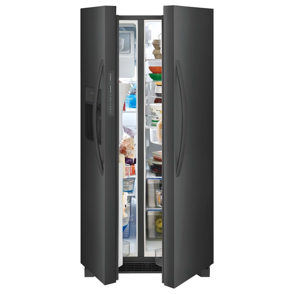 Frigidaire 22.3 Cu. Ft.  33&quot; Standard Depth Side by Side Refrigerator in Black Stainless Steel, , large