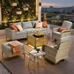 HOMLUX 8-Piece All-weather Rattan Outdoor Patio Furniture Set in Dark Gray, , large