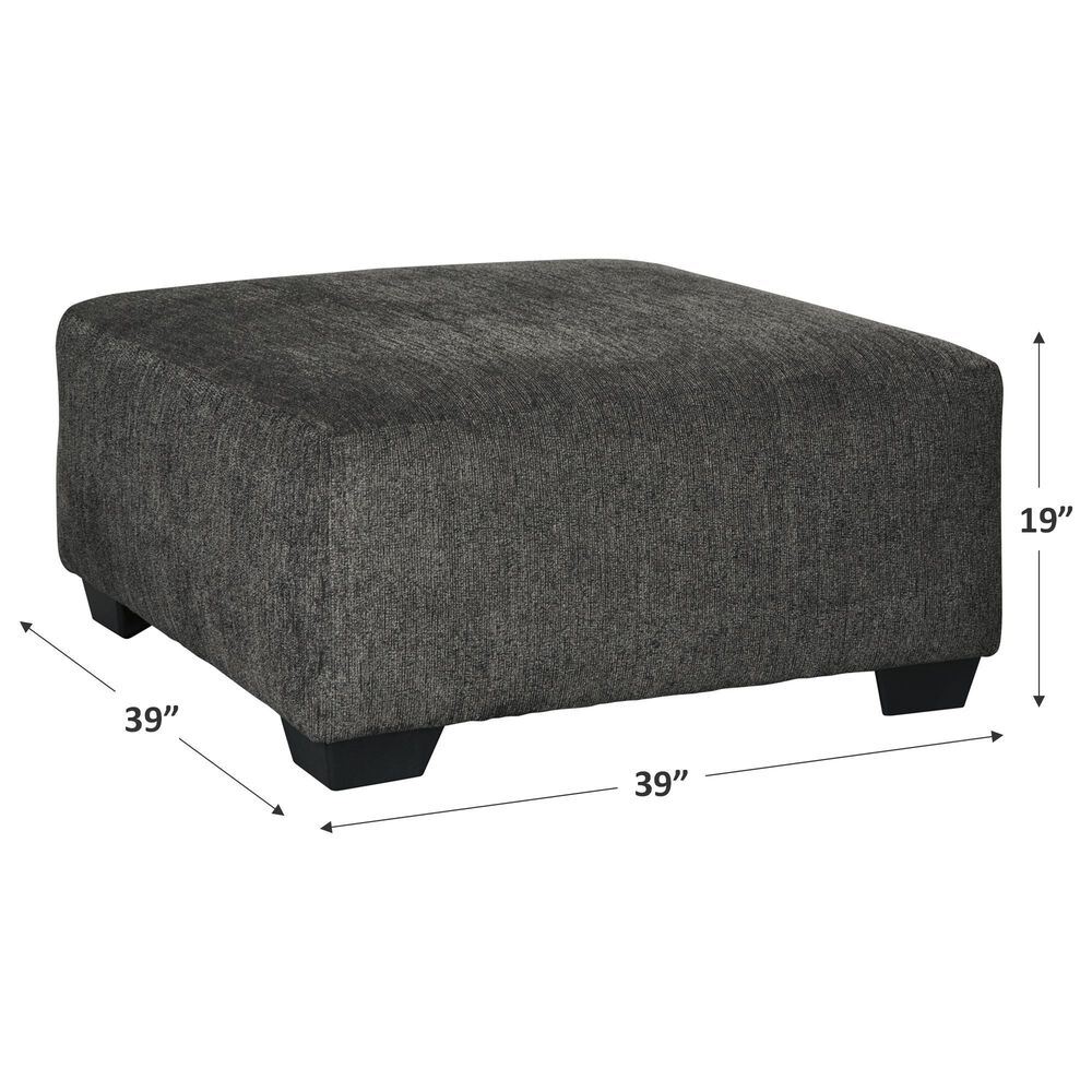 Ashley Ballinasloe Oversized Accent Ottoman in Smoke, , large