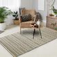 L&R Resources Earth 7"9" x 9"9" Navy and Off White Area Rug, , large