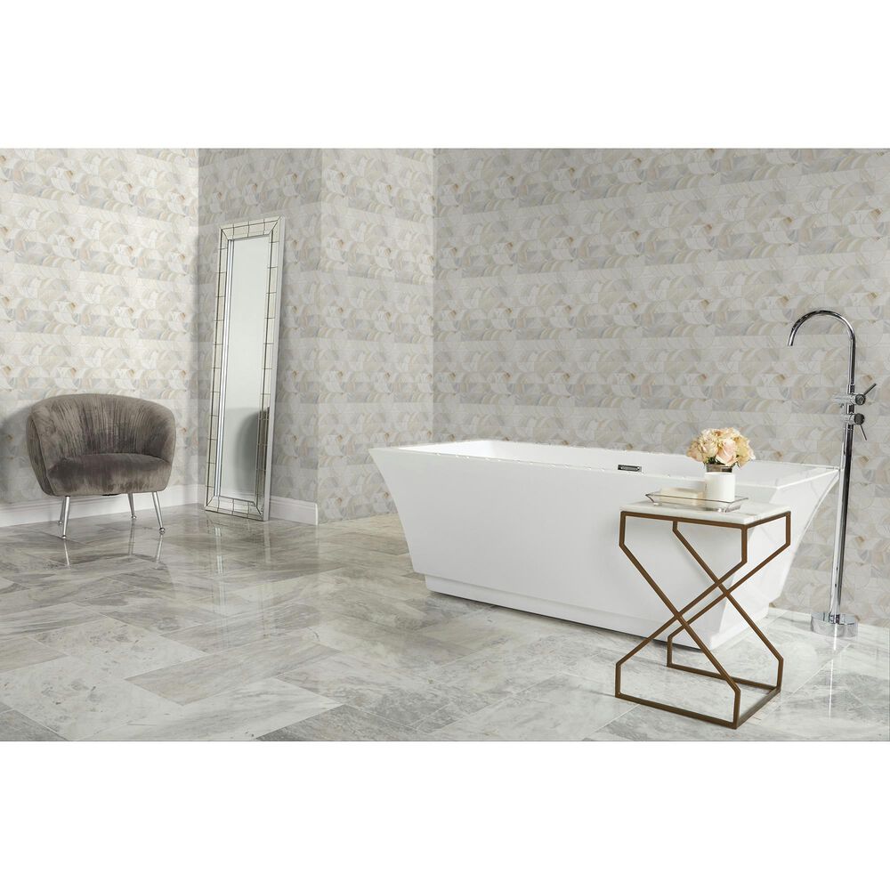 Dal-Tile Gamma Bella 14&quot; X 16&quot; PATCHWORK Natural Stone Mosaic Sheet, , large
