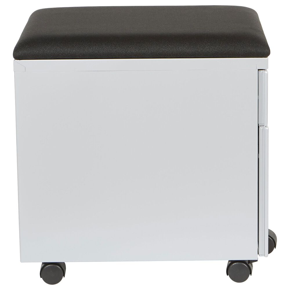 OSP Home File Cabinet in Black and Silver, , large