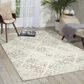 Nourison Damask DAS03 8" x 10" Ivory Area Rug, , large