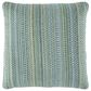 Ashley Keithley 18" Square Throw Pillow in Green, Turquoise and White, , large