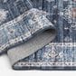 Central Oriental Rugease Velveteen Raquel Navy and Light Blue 2"3" x 6" Runner, , large