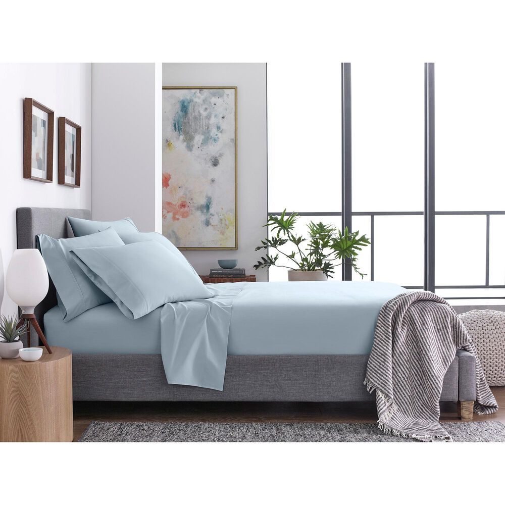 Sanders Collection Ultraweave 6-Piece Queen Sheet Set in Ice Blue, , large