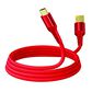 Pom Gear MaxCharge 24K 6" Shielded USB Type-C Cable in Red, , large