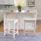 Linon Home Decor Claridge Counter Stool in White, , large