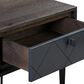 Blue River Cross 4 Piece Queen Bed Set in Dark Gray, , large