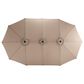 Hearth and Haven 14.8" Double Sided Outdoor Umbrella without Base in Khaki, , large