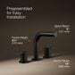 Kohler Elate Widespread Bathroom Sink Faucet in Matte Black, , large