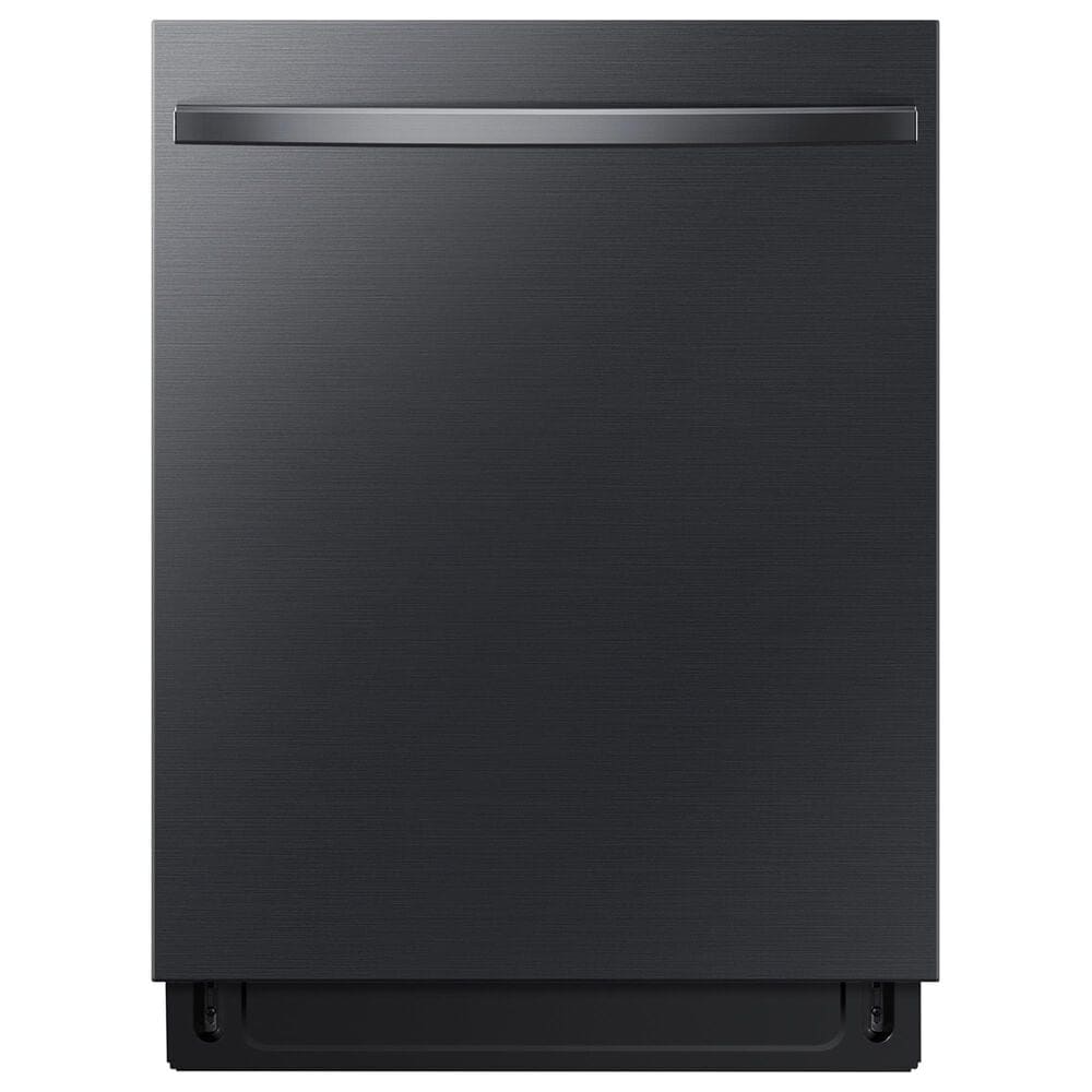 Samsung Bespoke 2-Piece Kitchen Package with Panel Ready 30 Cu. Ft. 3-Door French Door Refrigerator and Dishwasher in Matte Black Stainless Steel, , large