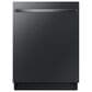 Samsung Bespoke 2-Piece Kitchen Package with Panel Ready 30 Cu. Ft. 3-Door French Door Refrigerator and Dishwasher in Matte Black Stainless Steel, , large