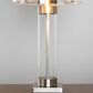 LumiSource Glacier Glass Table Lamp in Clear and Brushed Nickel (Set of 2), , large