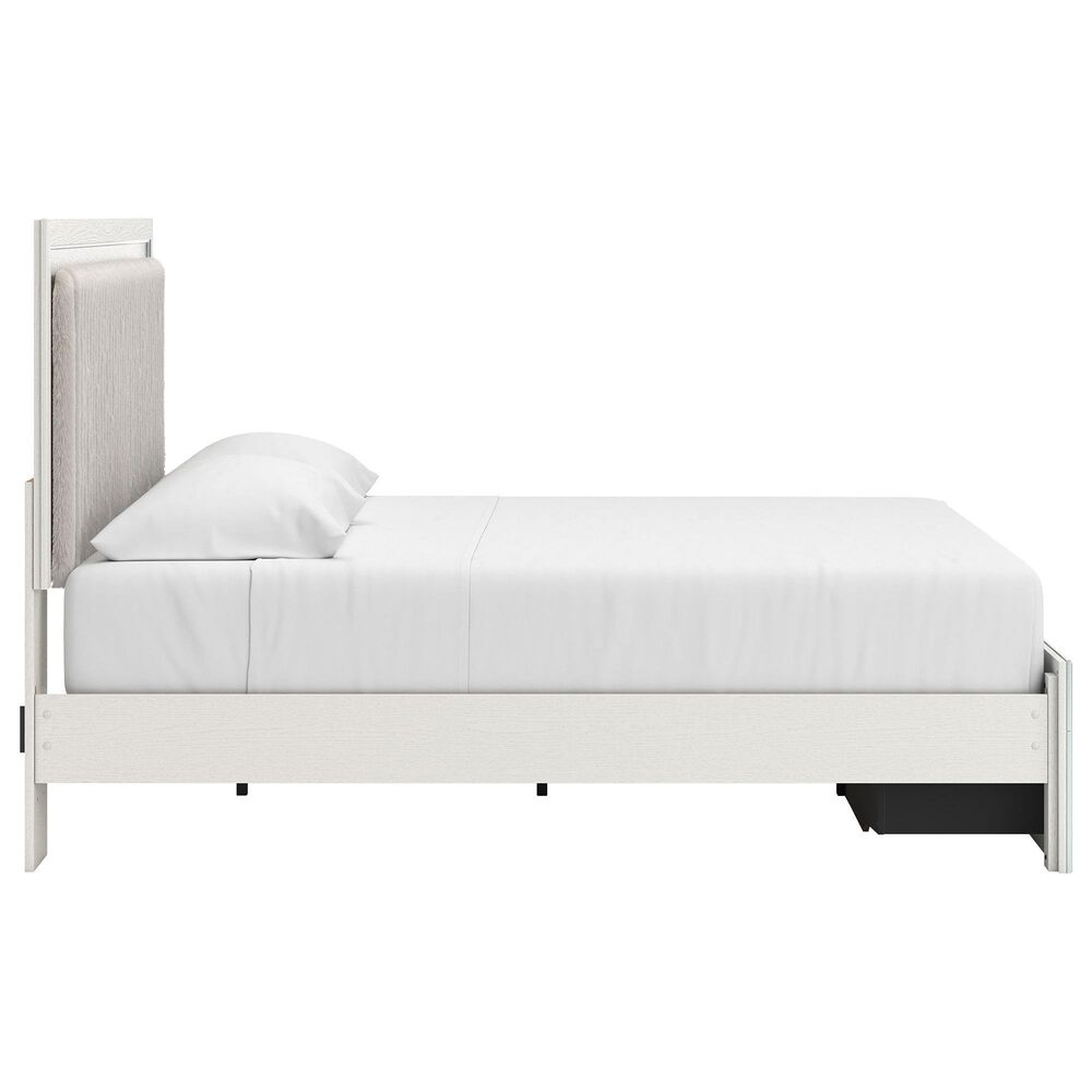 Ashley Zuraleus 5-Piece King Upholstered Storage Bedroom Set in Matte White, , large