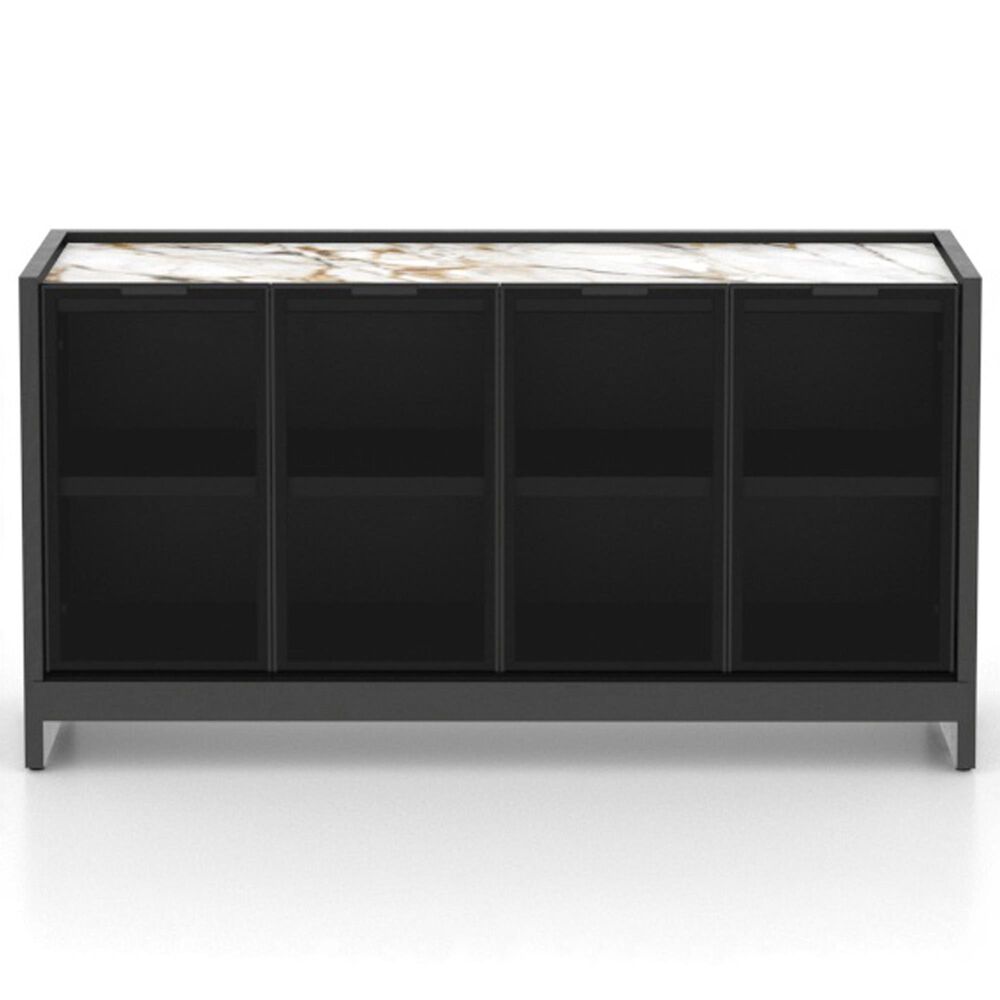 Declan Dining 4-Door Buffet in Cognac Peppercorn Washed and Shell, , large