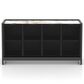 Declan Dining 4-Door Buffet in Cognac Peppercorn Washed and Shell, , large