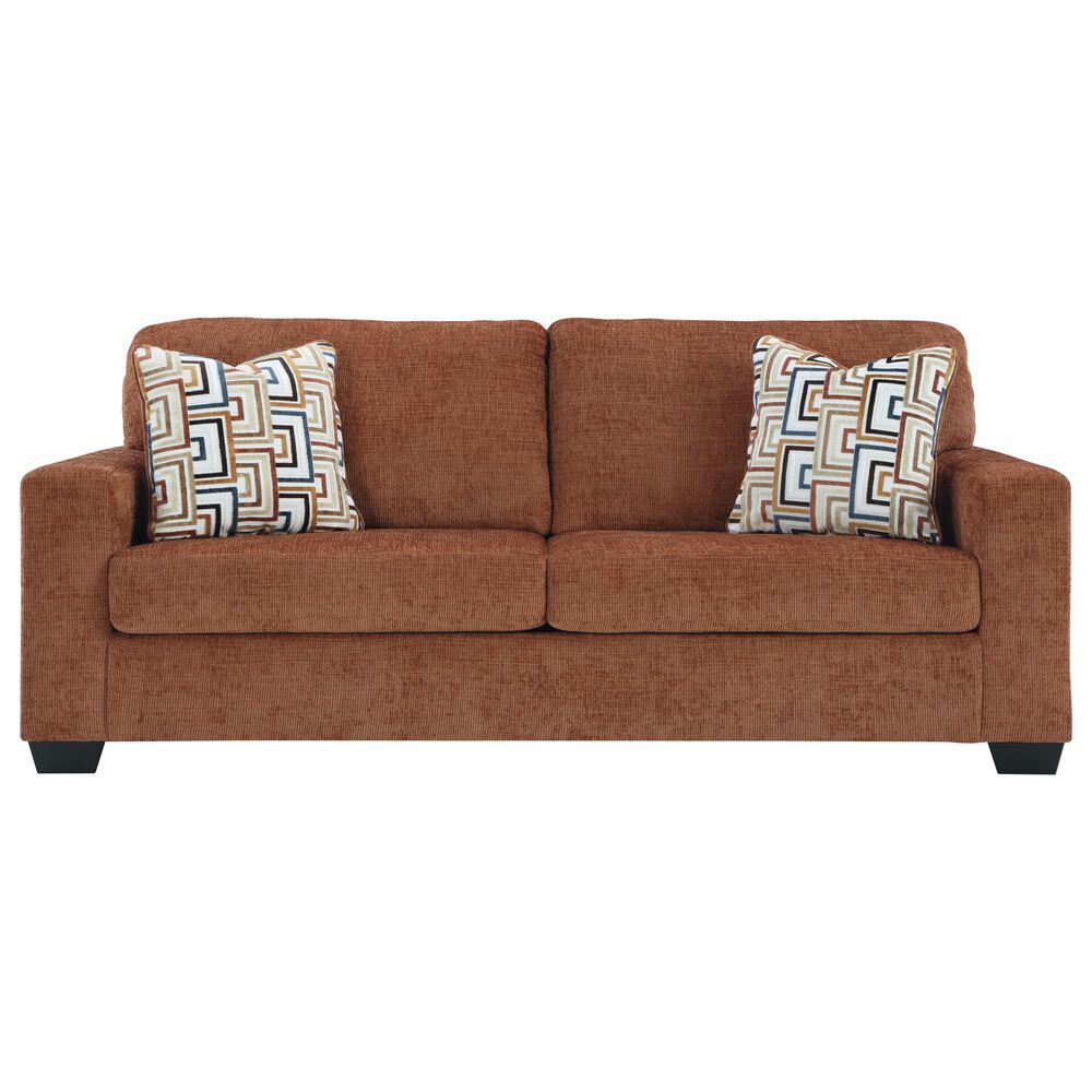 Ashley Aviemore Stationary Sofa and Loveseat Set in Spice, , large