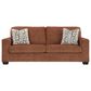 Ashley Aviemore Stationary Sofa and Loveseat Set in Spice, , large