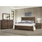 Viceray Collections Crafted Oak King Poster Bed in Aged Gray, , large
