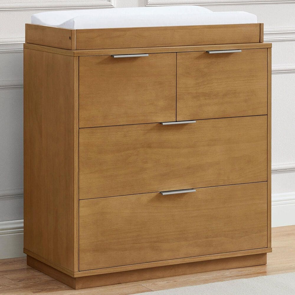 Delta Children Forever 4-Drawer Dresser with Changing Top in Acorn, , large