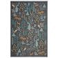 Rifle Paper Co. Menagerie MEN-02  2"3" x 5" Black Area Rug, , large