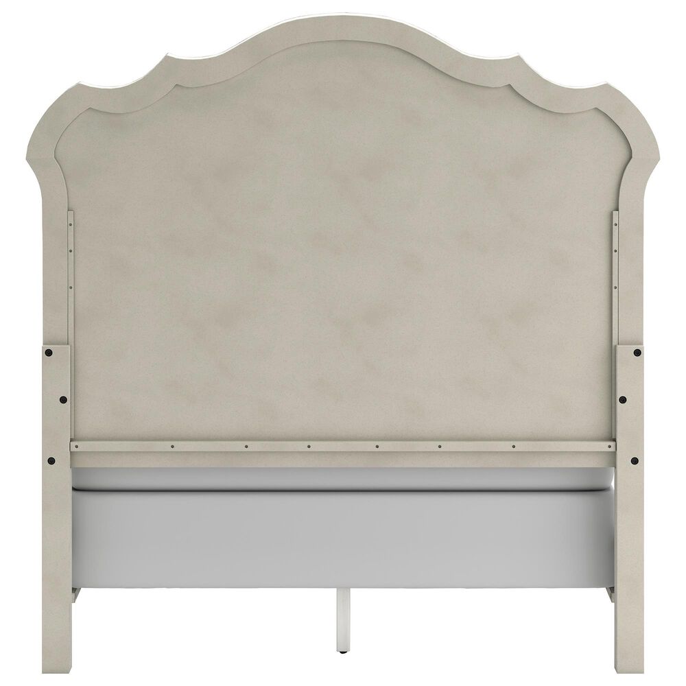 Millenium Arlendyne Queen Upholstered Bed with 2 Nightstands in Antique White, , large