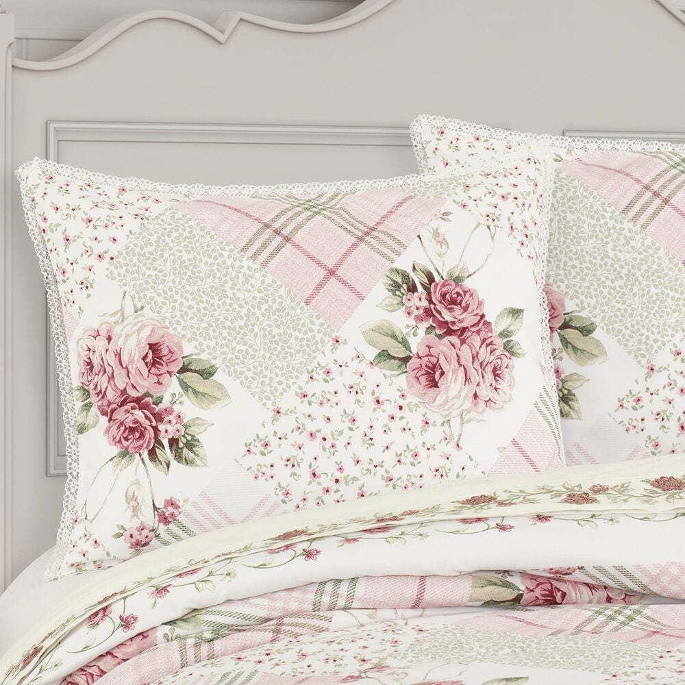 J. Queen New York Bungalow 4-Piece Full Comforter Set in Rose, , large