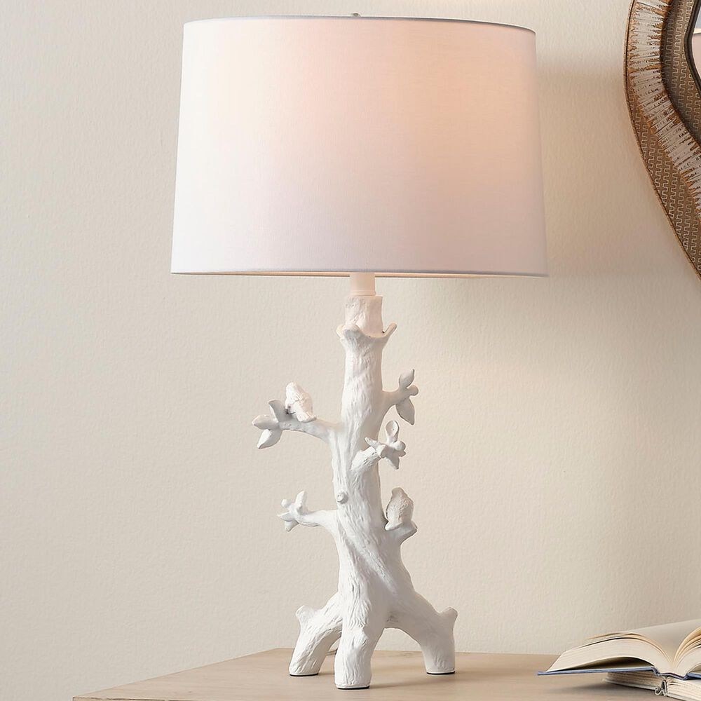 Splendor Living Stonemere Table Lamp in Matte White, , large