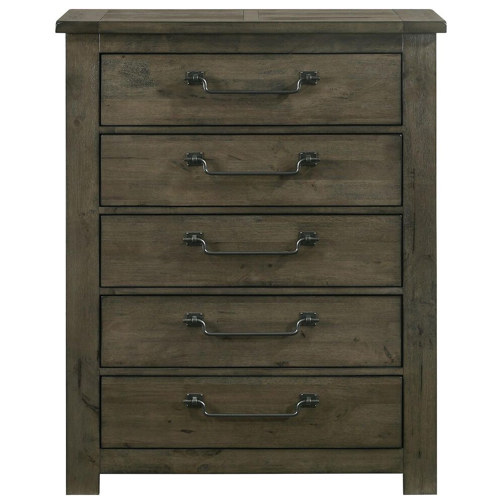 Mayberry Hill Maverick 5-Drawer Chest in Grey, , large
