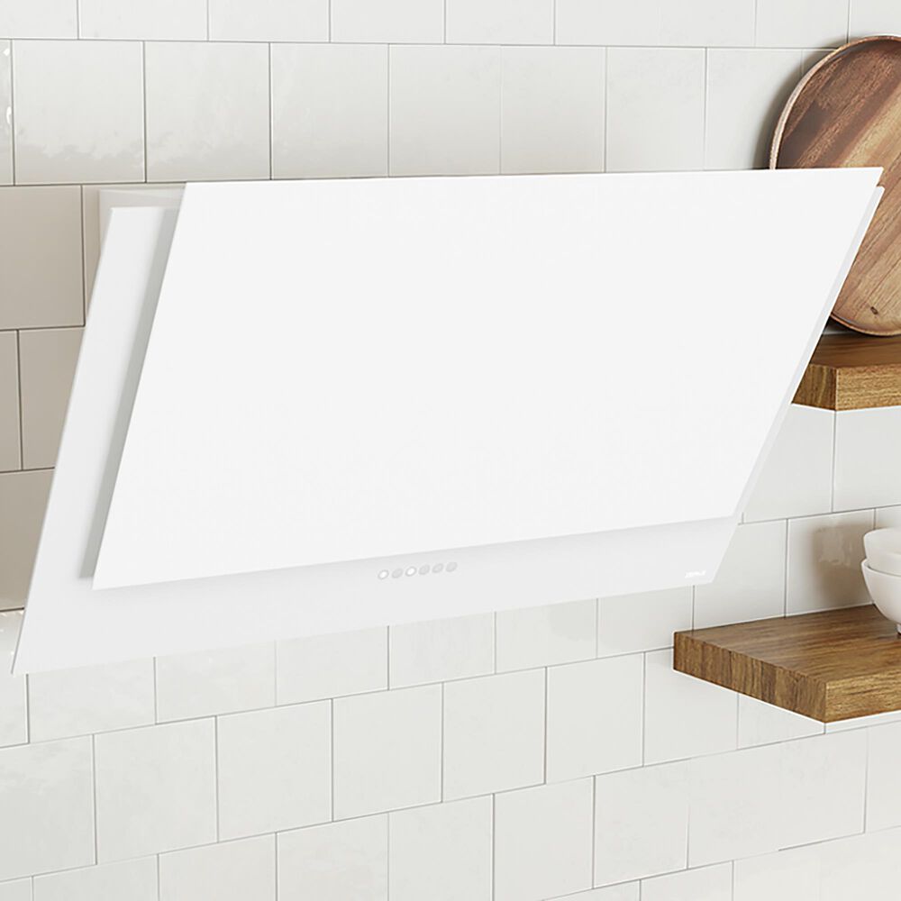 Zephyr Apex 36&quot; Wall Mounted Range Hood in White, , large