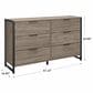 Bush Atria 6-Drawer Dresser in Modern Hickory and Black, , large