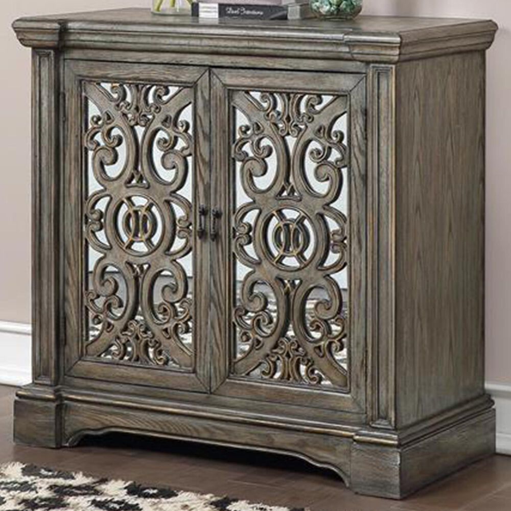 Shell Island Furniture Savannah Small Cabinet in Mist Blue Grey, , large
