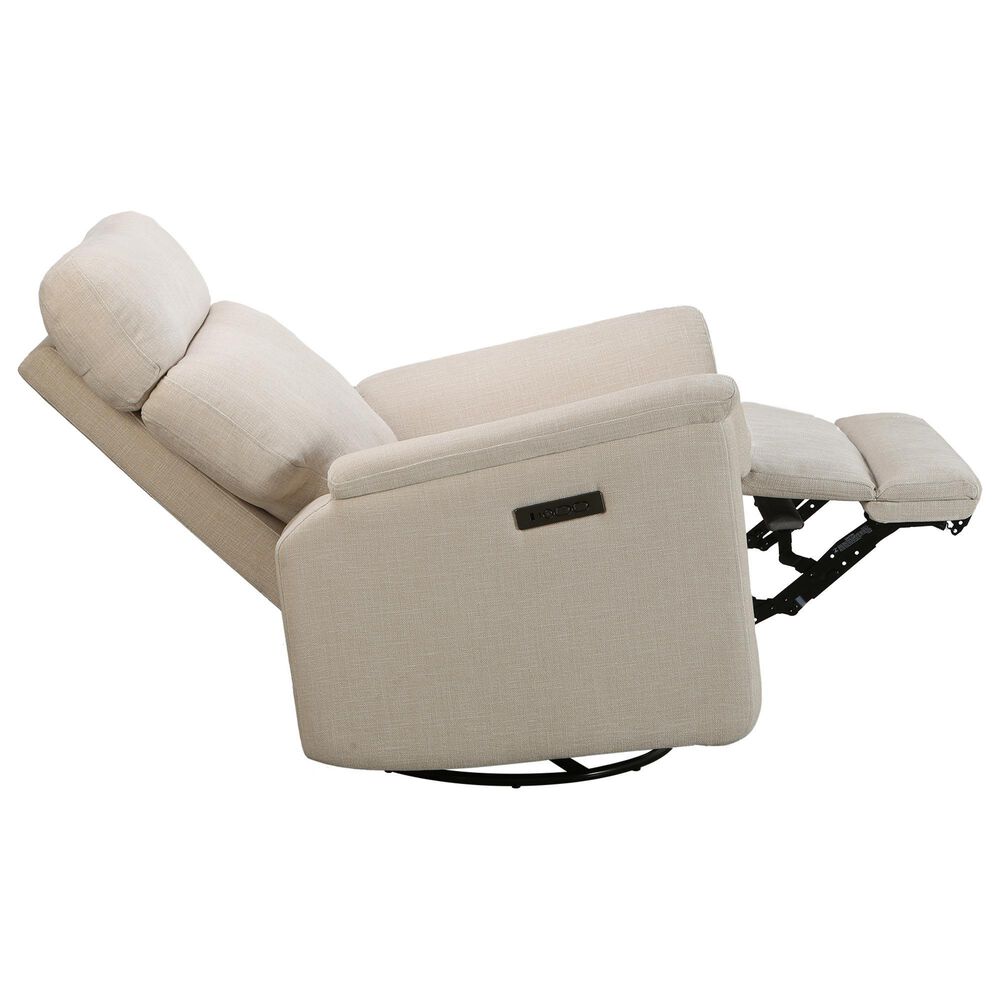 Appleseed Alden Power Swivel Glider Recliner in Oatmeal, , large