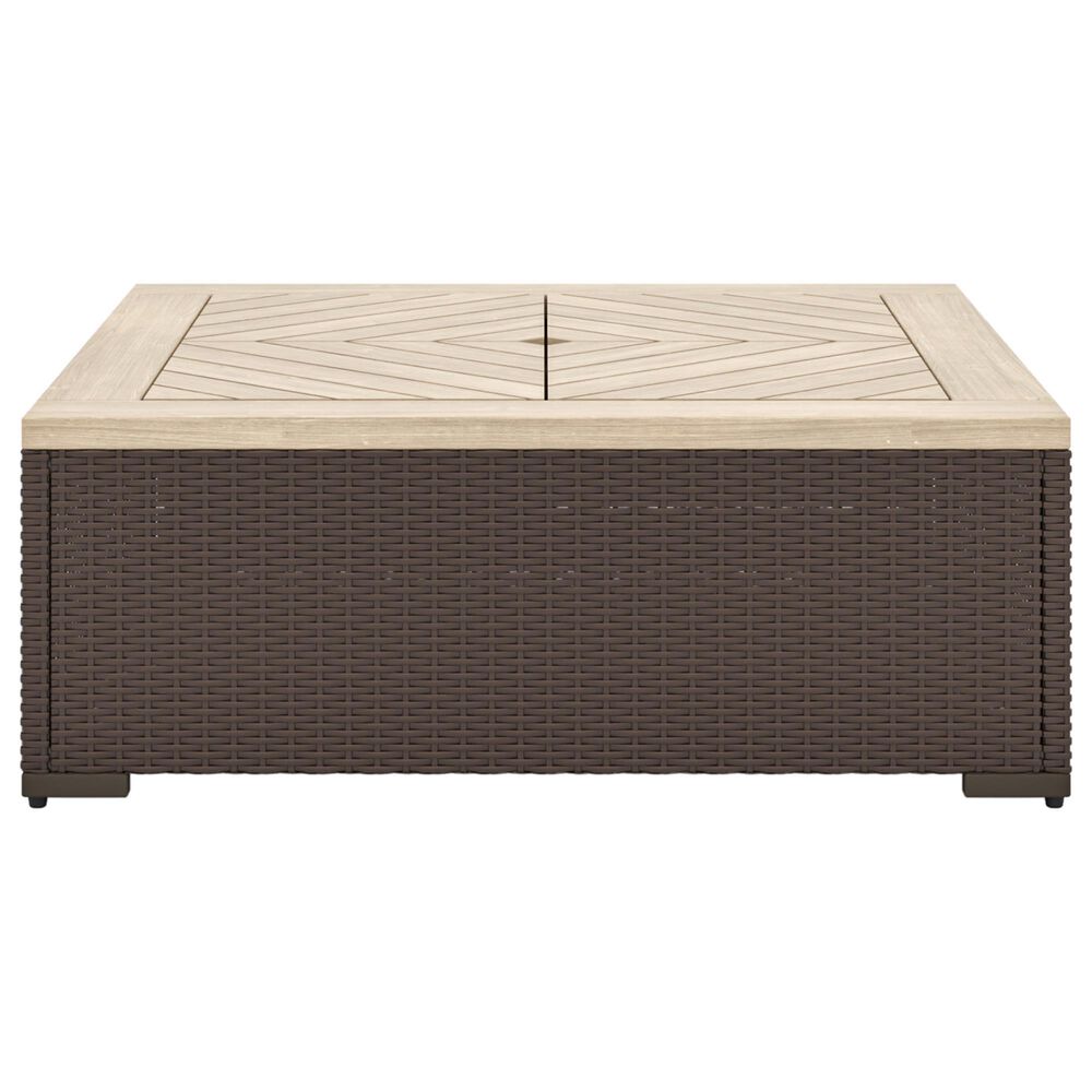 Homestyles Palm Springs 4-Piece Patio Loveseat Set in Brown, , large