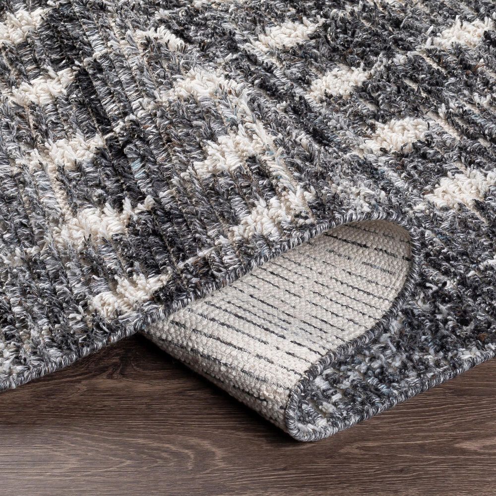 Surya Birch 2&#39; x 3&#39; Black, Charcoal, Gray and Cream Area Rug, , large