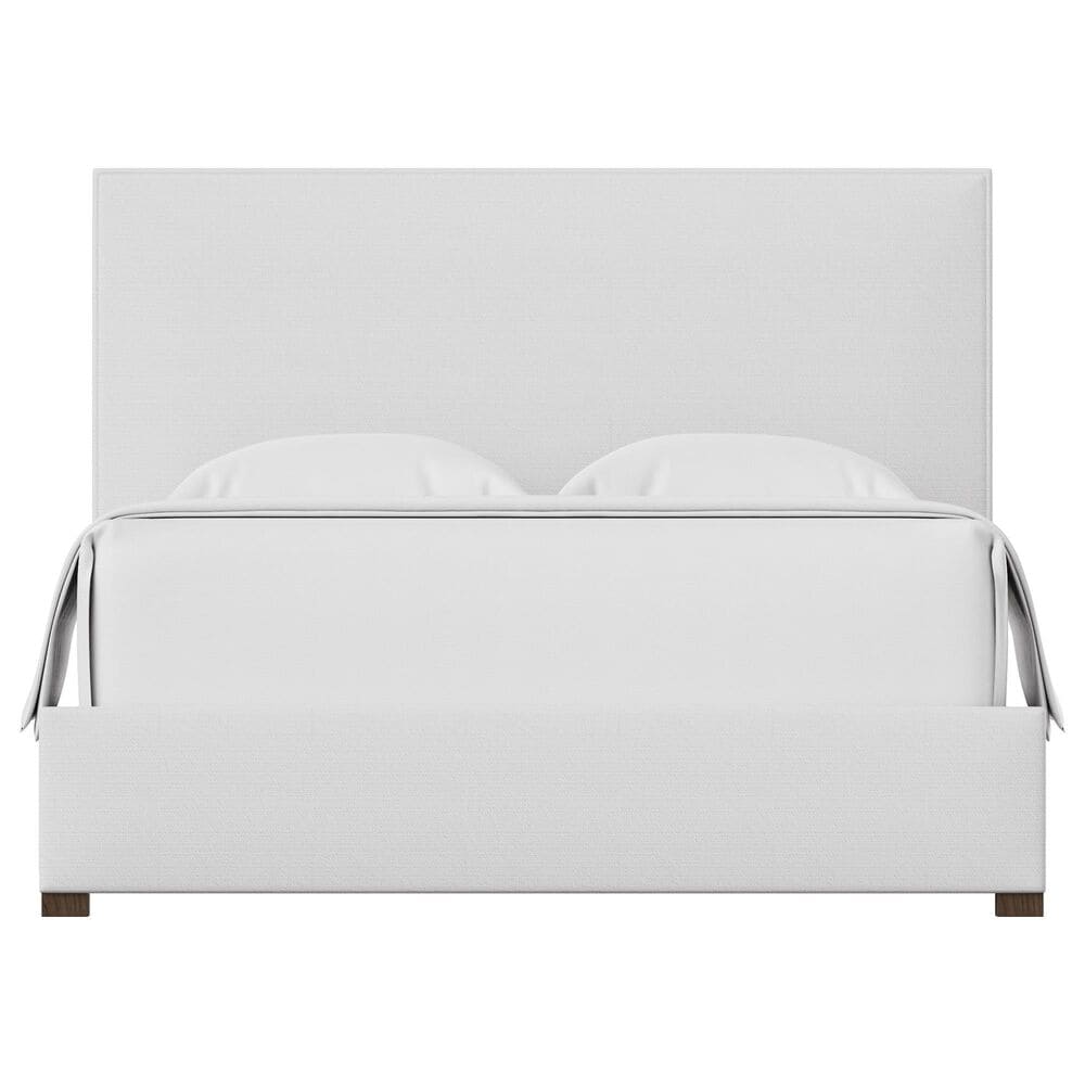 Viceray Collections Amelia King Upholstered Panel Bed with Panel Headboard in Pure White, , large