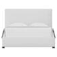 Viceray Collections Amelia King Upholstered Panel Bed with Panel Headboard in Pure White, , large