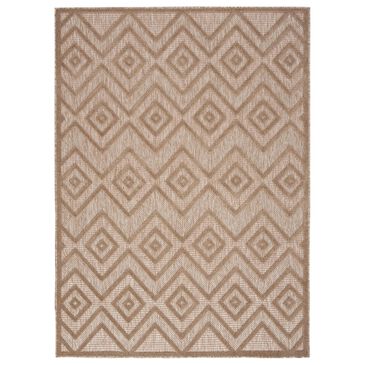 Nourison Versatile 8" x 10" Natural Beige Indoor/Outdoor Area Rug, , large