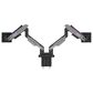 MSI Full-Motion Dual Monitor Mount for 17"-35" Screen in Matte Black and Painted Grey, , large