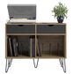 DHP Concord 40" Turntable Stand in Reclaimed Oak, , large