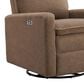 Oxford Baby Uptown Power Swivel Glider Recliner in Teddy Brown, , large