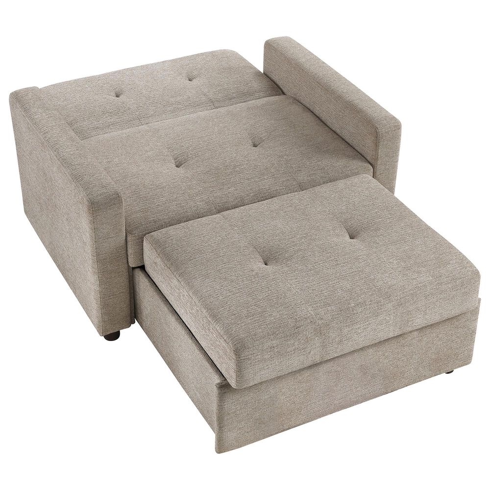 Steve Silver Convertible Sleeper Chair in Tan, , large